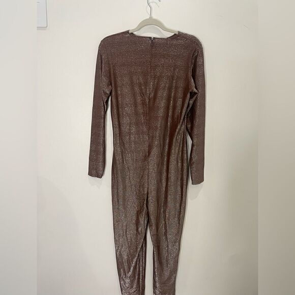 SKIMS Shimmer Catsuit in Chocolate - Picture 9 of 9